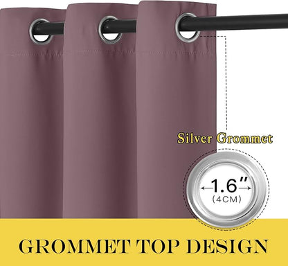 NICETOWN Door Curtain for Closet Doors 80 Inches Long 1 Panel, Room Divider - Image 4