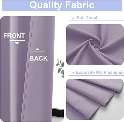 Simplebrand Lilac Blackout Curtains - Image 3