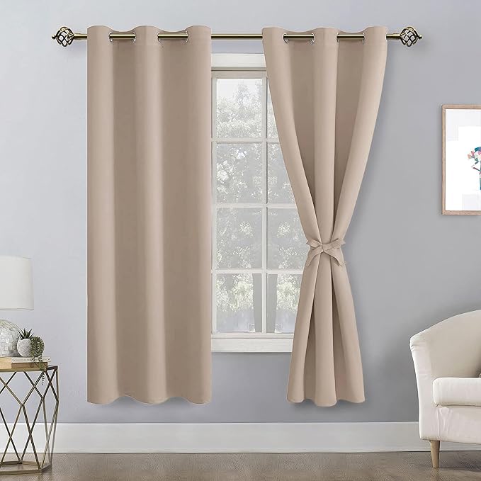 Blackout Curtains for Bedroom, 42 x 72 Inches Long, 2 Panels | Thermal - Image 8