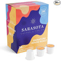 Sarasota K-Cup Coffee Pods | Medium Roast Coffee | Breakfast Blend | Single Serve for Keurig Brewers | Gourmet, Low Acid, Mold Free | 24 Count