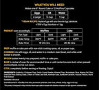 TruEats Dutch Chocolate Muffin & Cake Mix: Low Glycemic, Protein & Fiber Rich, Gluten & Grain Free, Diabetic Friendly, Vegan Friendly, Dairy Free, Plant Based, Sweetened with Monk Fruit Sweetener