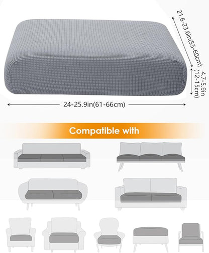 Fuloon Couch Cushion Slipcover, Super Stretch Individual Sofa Covers | 2 Pack - Image 3