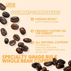 Sarasota Coffee Whole Bean Creme Brulee | Medium Roast Gourmet Flavored Coffee Beans | Low Acid, Mold Free, Specialty Grade Bulk Beans | 5lb (80 oz)