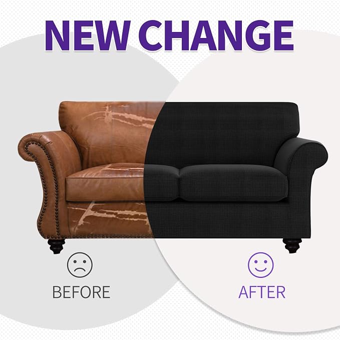 ZNSAYOTX 3 Piece Loveseat Covers - Image 5