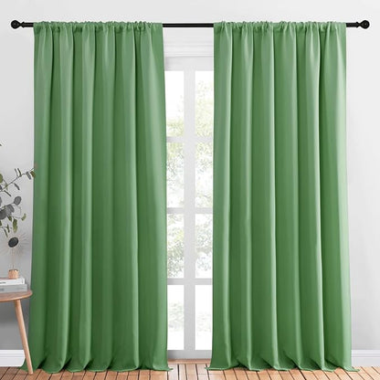 NICETOWN Blackout Curtains Window Draperies, Froest Green, 70 by 95 inches Long by NICETOWN