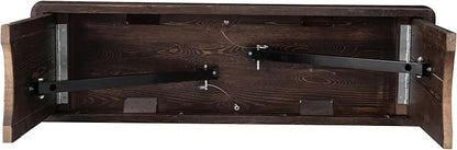 Flash Furniture HERCULES 40" x 12" Folding Farm Bench, Solid Pine Entryway - Image 9