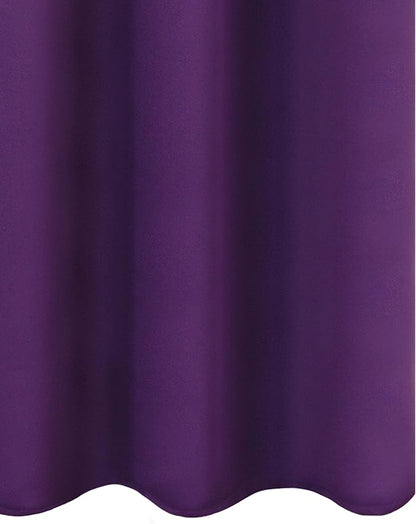 Purple Blackout Curtains 34 x 54 Inch Length/Set of 2 Curtain Panels/Thermal - Image 9