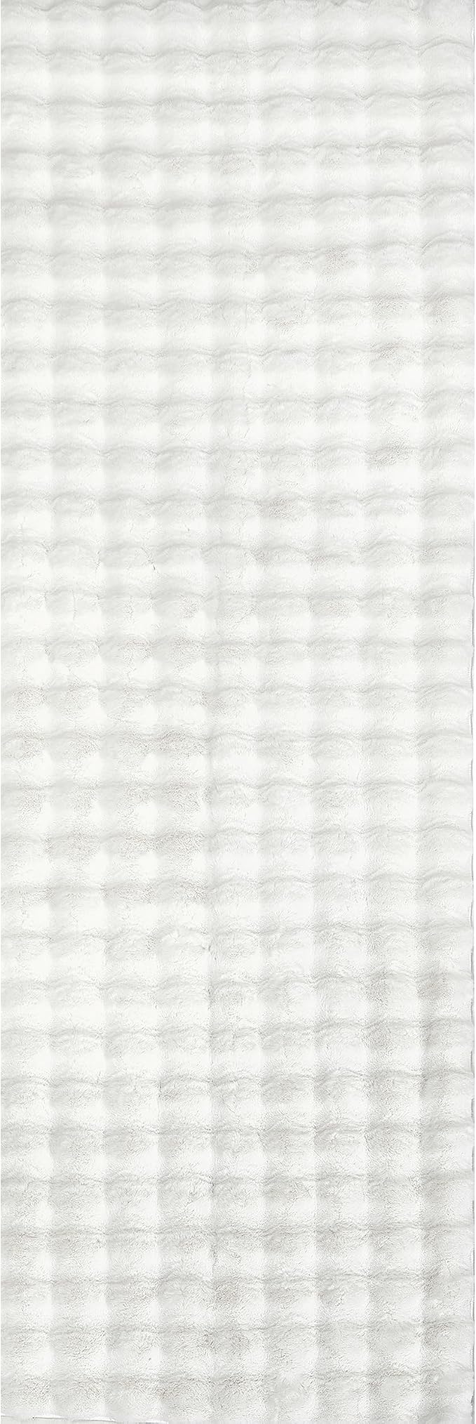 nuLOOM Jeni Off White Checkered Washable Runner Rug, Off White - Image 5