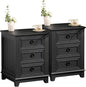 Joaxswe Farmhouse Night Stand Set of 2, Dresser by Joaxswe