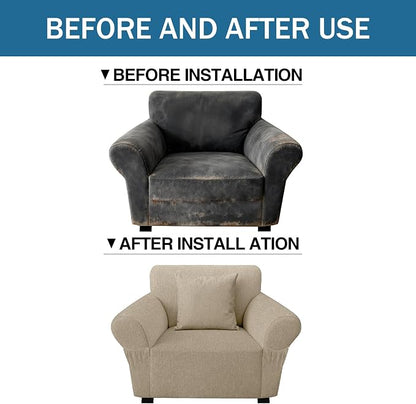 Armchair Slipcover with 1 Pillow Cover - Image 8