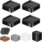 Furniture Risers, 4 Pack Bed Risers by EnjoyLifeEnjoyHappiness