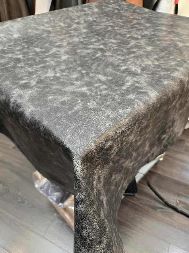 Black Vintage Distressed Soft Faux Leather Fabric PU Peta Approved Vegan - Image 9