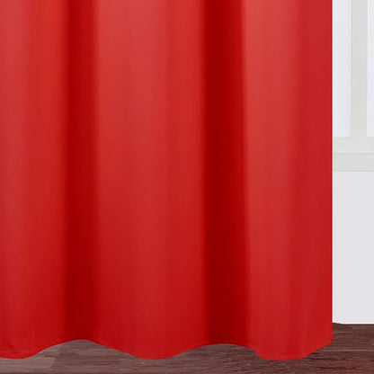 Blackout Curtains 38 x 84 inch/Bright Red Curtains Set of 2 Panels/Thermal - Image 8