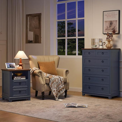 Joaxswe Farmhouse 6 Drawer Dresser - Image 7