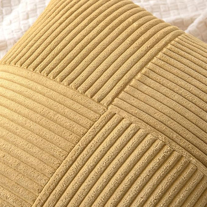 MIULEE Cream Yellow Decorative Throw Pillow Covers - Image 2