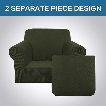 H.VERSAILTEX 2 Piece Couch Cover Stretch Stylish Chair Cover Furniture - Image 3