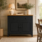From the Tree Furniture 44" Wide Black & Pine Top Solid Pine Shaker Sideboard by FromTheTreeFurniture