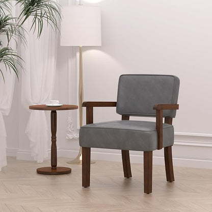 FAGAGA PU Leather Accent Chair, Oversized Living Room Chairs - Image 2