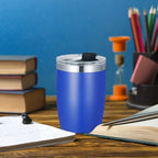VEGOND Stainless Steel 12 oz Tumblers bulk Vacuum Insulated Double Wall Travel Tumbler with Lid and Straw Reusable Tumbler, Royal Blue 6 pack