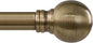 Antique Bronze Curtain Rods for Windows 66 to 120 Inch 1" Diameter Adjustable by Unknown