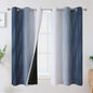 Navy Blue and Greyish White Blackout Curtains by ESTELARTEXTILER