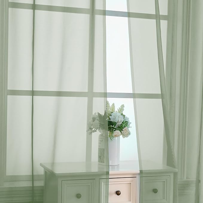 Bedroom Curtains 2 Panel Sets 84" Inch Length - Image 5