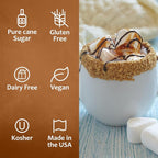 Syruvia Chocolate Chip Cookie Dough & S’mores Coffee Syrup - 25.4 fl oz Premium Coffee Flavoring Syrup. Kosher and Gluten-Free. Perfect for Drinks, Sodas, Shakes, Desserts, & More.