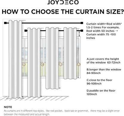 Joydeco Linen Blackout Curtains - Image 7