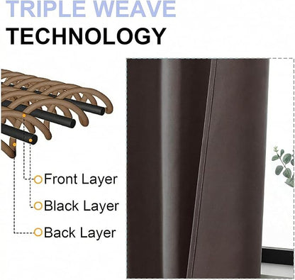 Simplebrand Chocolate Blackout Curtains - Image 5
