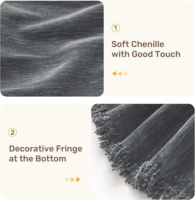 2 Pieces Sectional Couch Covers L Shaped Cover XXXL Dark Gray | Thick Washable - Image 7