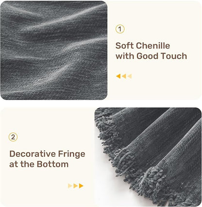 2 Pieces Sectional Couch Covers L Shaped Cover XXXL Dark Gray | Thick Washable - Image 7