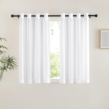 NICETOWN Bedroom Sheer Curtains 54 inch Length by NICETOWN