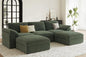 EASE MOOSE Sectional Modular Sofa, FSC Certified Oversized U Shape Sectional by EASEMOOSE