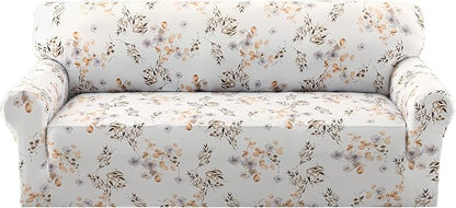 H.VERSAILTEX Floral Pattern Couch Covers High Stretch Sofa Covers Printed Couch by HVERSAILTEX