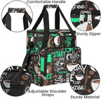 coffee cup coffee beans cyan Coffee Maker Carring Bag Travel Carrying Storage Tote Bag Compatible Portable Single Serve Coffee Brewer Case with Pockets for K-cup Pods