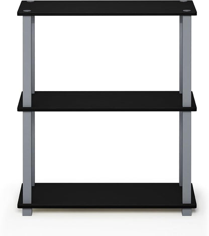 Furinno TURN-S-TUBE Storage Shelves Set of 2, 3-Tier Book Shelf, Corner Shelf - Image 6