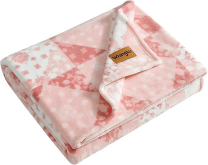 Wrangler - Throw Blanket, Ultra Soft Plush Reversible Bedding, Americana - Image 2