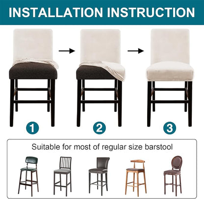 Turquoize Bar Stool Covers 2 Pack Bar Stool Covers - Image 5