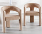 VESCASA Velvet Barrel Dining Chair by VESCASA