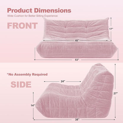 Bean Bag Loveseat Chair Big Sofa Beanbag Chair - Image 2