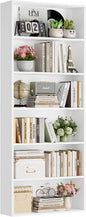 FOTOSOK 6-Tier Open Bookcase and Bookshelf, Freestanding Display Storage by FOTOSOK