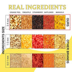 BREWIX, Mango Marvel Herbal Loose Tea (50+ Cups) | Made with Hibiscus, Mango, Pineapple, Orange Peel, Strawberry | Non-Caffeinated | Make Hot or Iced | Resealable Pouch