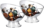 MOLFUJ Coffee Pod Holder, Clear K Cup Holder Plastic, Espresso Coffee Pod Holders for Counter Small, Coffee Pod Storage for K Cups, Capsule Organizer Creamer Holder for Coffee Bar (2 Pack)
