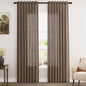 Light Brown Linen Curtains 84 Inches Long by Nanspring