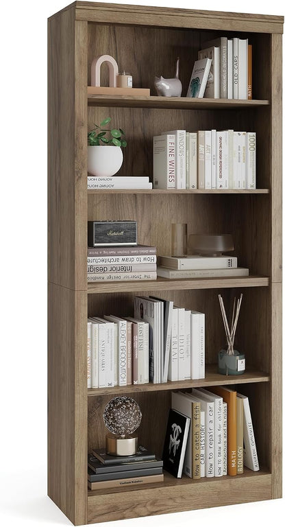 GarveeHome 71 in Tall Bookcase, Wooden Bookshelf - Image 6