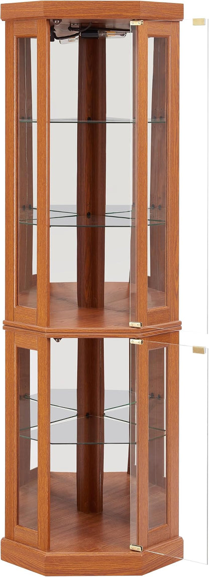 Glass Corner Display Cabinet - Image 2