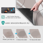 Golener Bar Mat Spill Mat,Counter Protector Absorbent Coffee Maker Spill Mat Under Espresso Maker rug,Heat Resistant Tamping Mat Protects Against Spills Water Proof Kitchen Decor,Use as Cup Mat