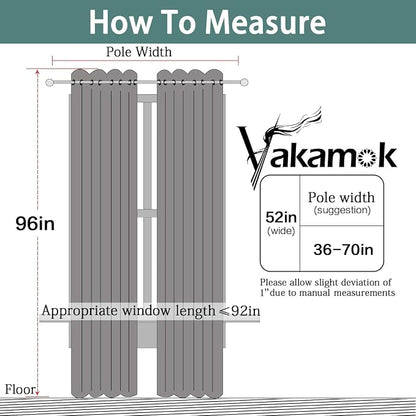 Yakamok Room Darkening Curtains 52x96 inch Length Burnt Orange-Living Room | 2 - Image 7