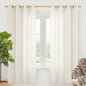 YoungsTex Ivory Linen Semi Sheer Curtains 78 Inch Length by YoungsTex