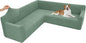 Arfntevss Stretch Sectional Couch Covers L Shaped Corner Sectional Sofa Cover by Arfntevss